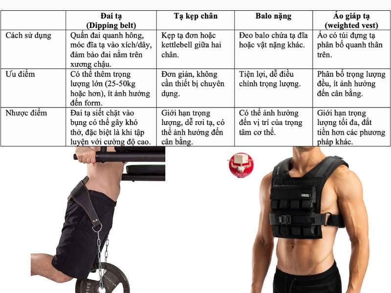 4 phương pháp dips thêm tạ phổ biến