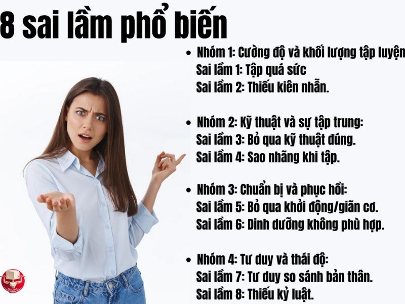 Bốn nhóm rào cản - tám sai lầm phổ biến khi bắt đầu tập Calisthenics mà người mới thường gặp