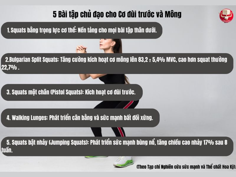 Năm bài tập calisthenics hiệu quả cho cơ đùi trước và mông