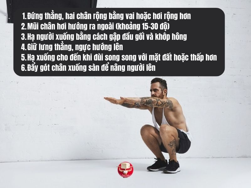 6 bước thực hiện động tác Squat đúng