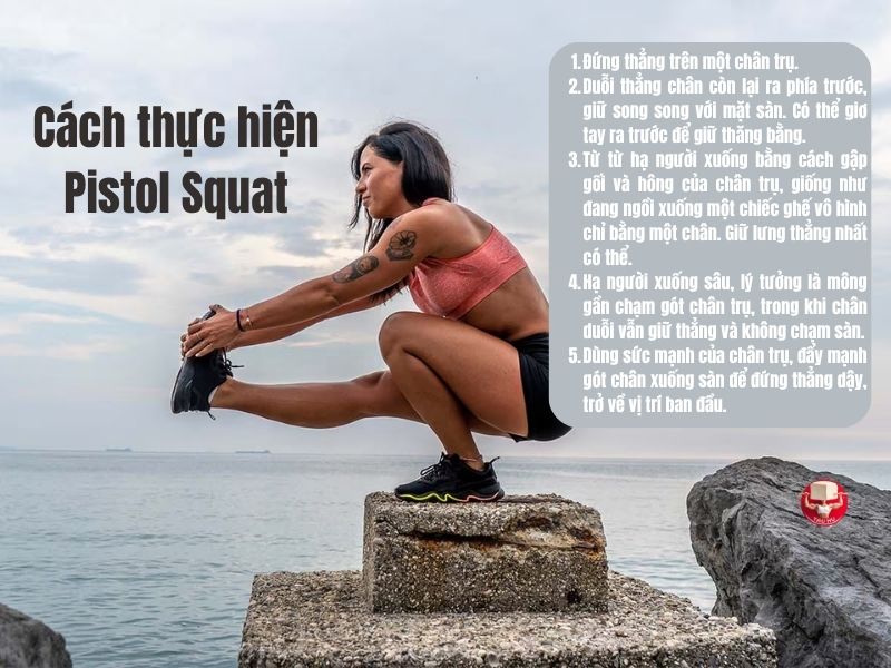 5 bước thực hiện kỹ thuật Pistol Squat