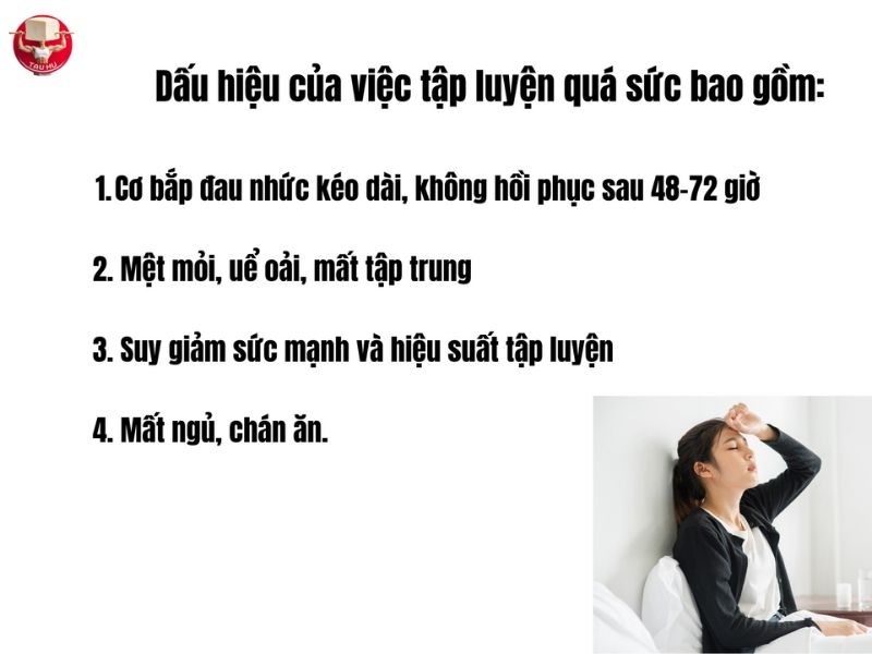 Bốn dấu hiệu dễ thấy của việc tập luyện quá sức chịu đựng của cơ thể