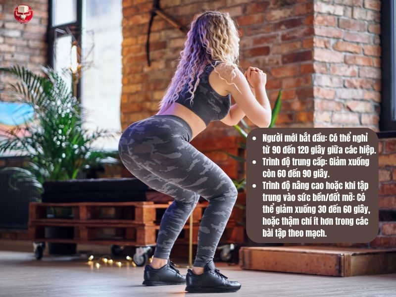 Giảm thời gian nghỉ theo từng cấp độ tăng khả năng phục hồi của cơ thể và tạo ra một kích thích trao đổi chất mạnh mẽ hơn, góp phần vào việc đốt cháy calo và cải thiện thành phần cơ thể