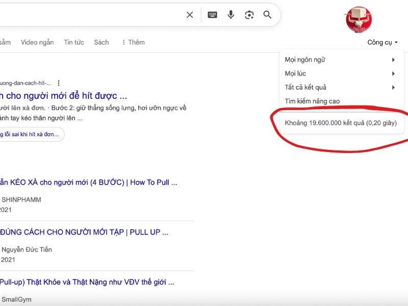 Lượt tìm kiếm lớn cho từ khoá “kéo xà” trên các nền tảng mạng xã hội, cho thấy sức hút mạnh mẽ của động tác Calisthenics này