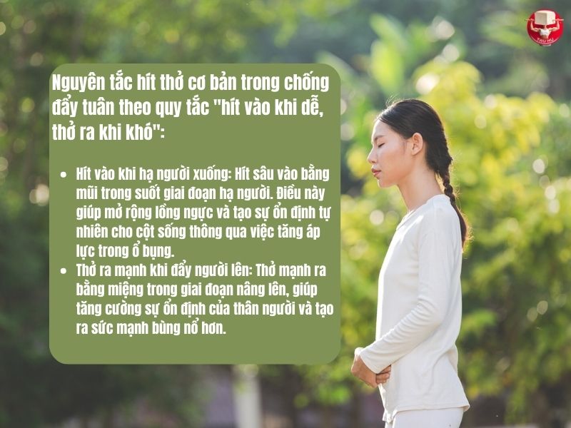 Kỹ thuật "hít vào khi dễ, thở ra khi khó" đúng không chỉ cung cấp đủ oxy cho cơ bắp mà còn hỗ trợ ổn định thân người và tăng cường sức mạnh