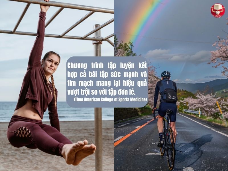 Việc kết hợp cả Calisthenics và Đạp xe mang lại hiệu quả vượt trội