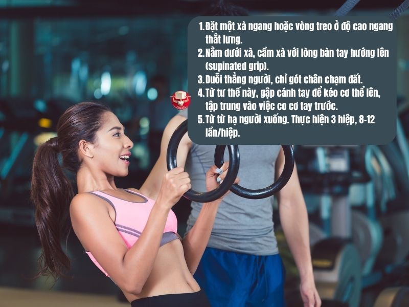Cách thực hiện Bodyweight Bicep Curls