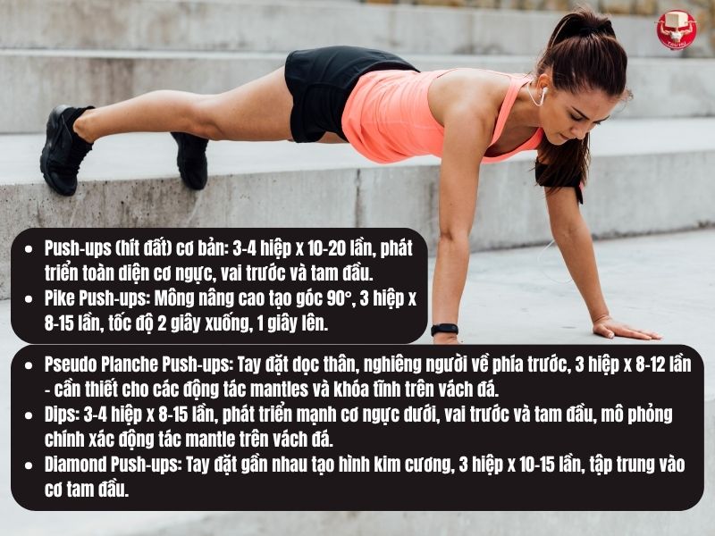 5 bài tập đẩy then chốt tăng sức mạnh đối kháng cho leo núi