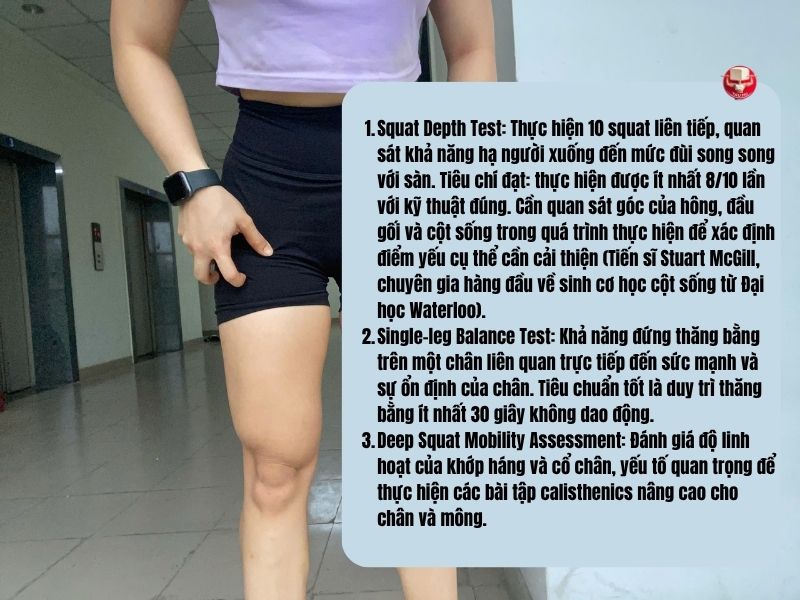 Các bài kiểm tra đánh giá thể trạng dựa trên khoa học cho phần thân dưới