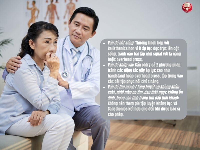 Những trường hợp cần điều chỉnh đặc biệt trong chương trình tập luyện và tham khảo ý kiến của các chuyên gia y tế