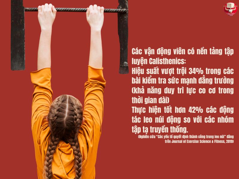 Calisthenics giúp phát triển sức bền chuyên biệt trong leo núi