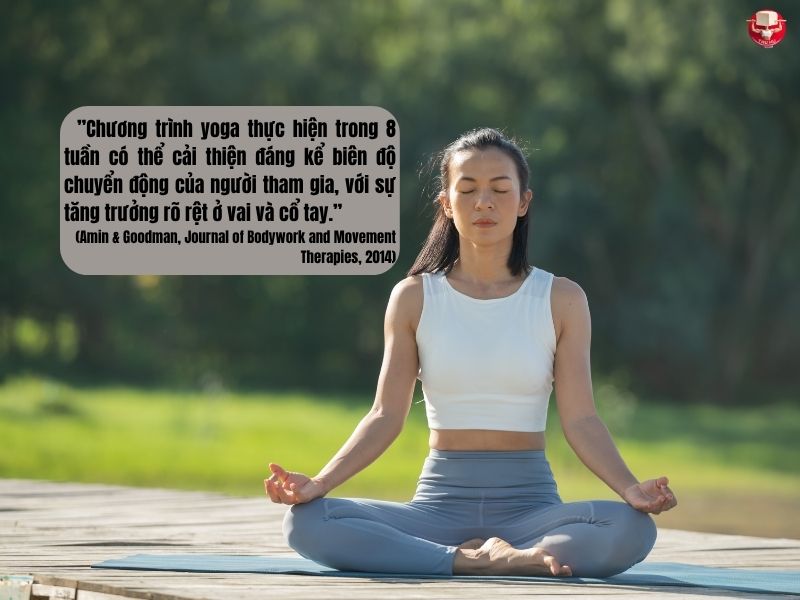 Theo nghiên cứu, các bài tập Yoga giúp cải thiện biên độ chuyển động, đặc biệt là vai và cổ tay