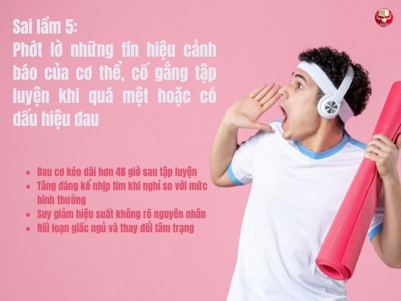 4 dấu hiệu cảnh báo thường bị bỏ qua trong quá trình tập luyện