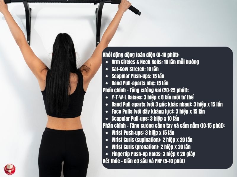 Ví dụ mẫu về cấu trúc buổi tập phương pháp 1 - Xây dựng áo giáp