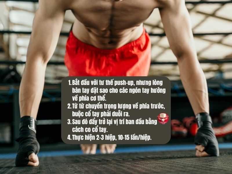 Cách thực hiện Wrist Push-ups