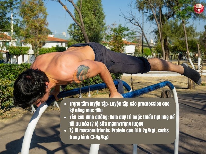 Tính toán calo cho người tập Calisthenics: Ăn bao nhiêu để đạt mục tiêu? 21 Đặc điểm của mục tiêu làm chủ Skill Calisthenics