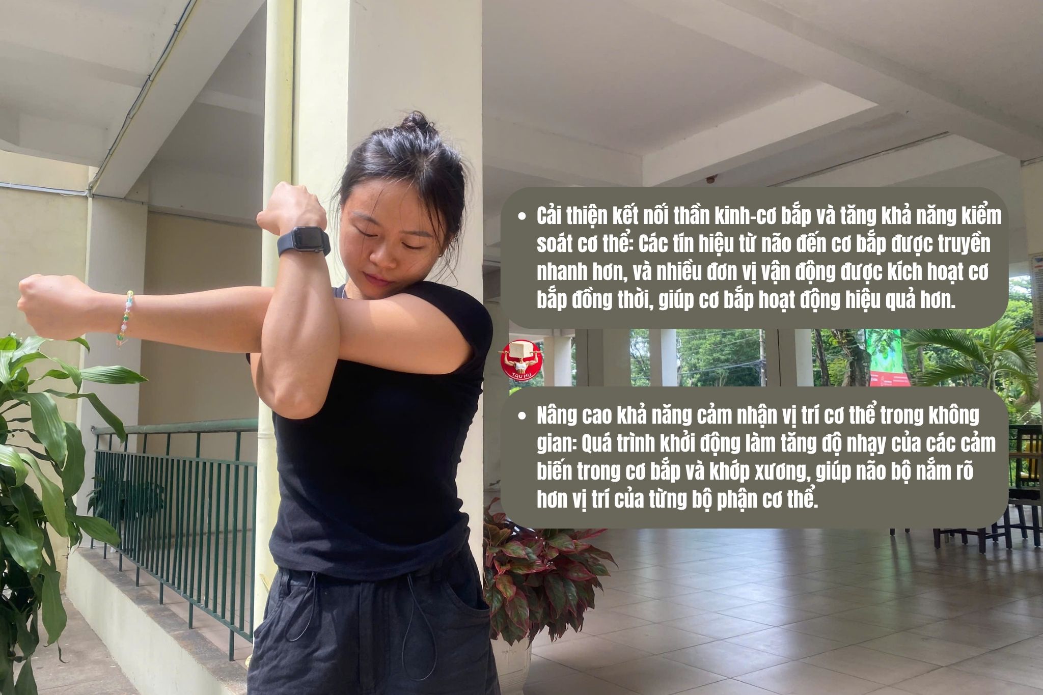 Khởi động và giãn cơ trong calisthenics tác động đến hệ thần kinh (tối ưu kết nối thần kinh-cơ, tăng khả năng kiểm soát chính xác)