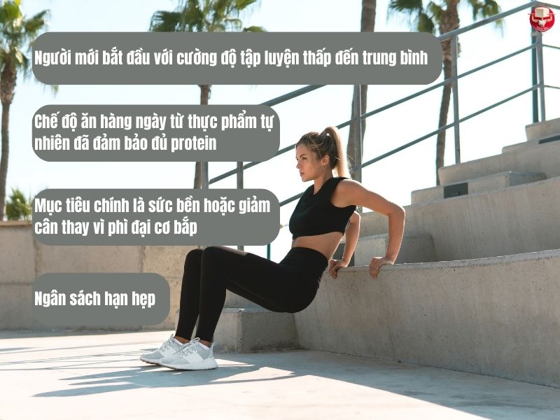 4 trường hợp không cần thiết nạp Protein Whey